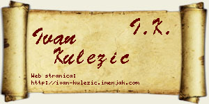 Ivan Kulezić vizit kartica